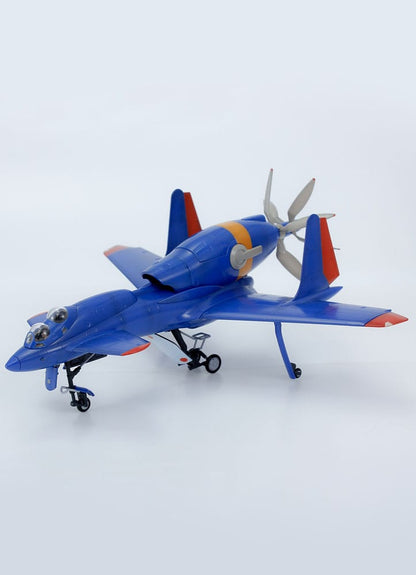 Royal Space Force: The Wings of Honnêamis Plastic modelbouwset 1/72 Honneamise Oukoku Luchtmachtjager Schira-DOW 3e (tweezits) 21 cm