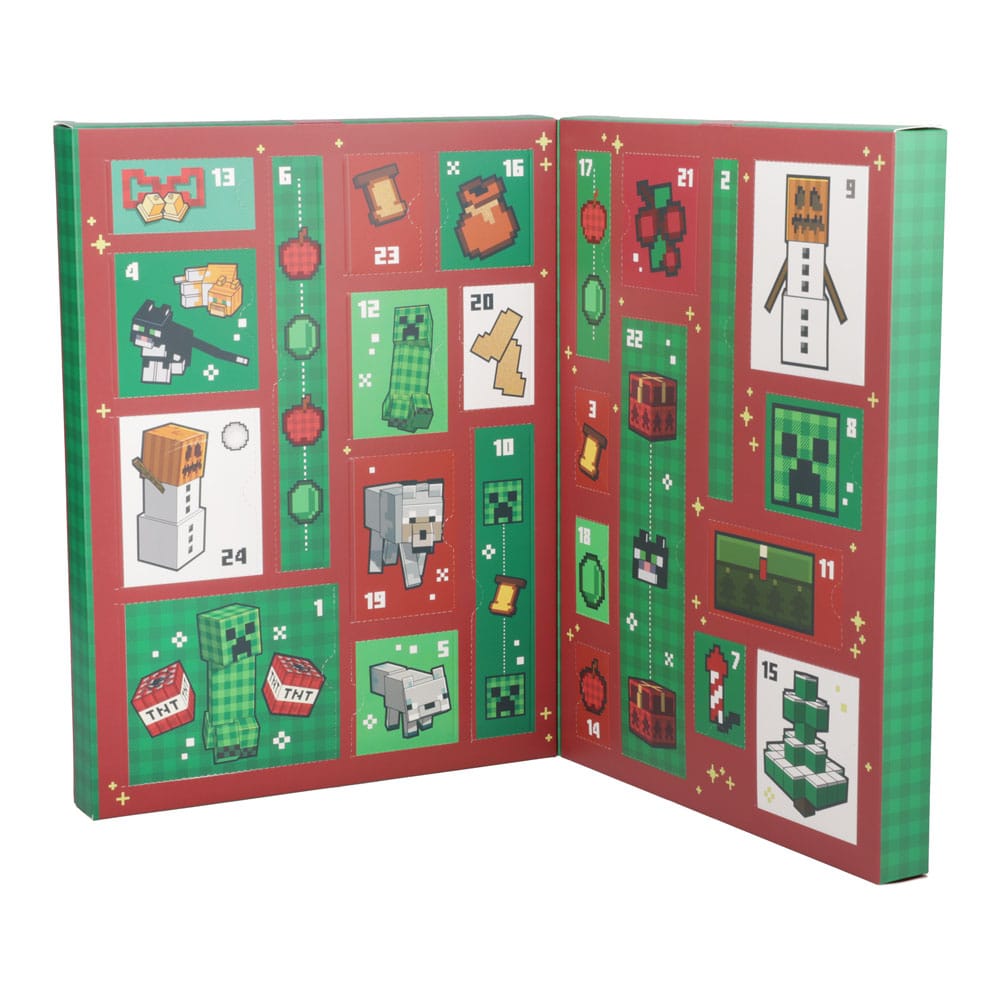 Minecraft adventskalender briefpapier 24 dagen