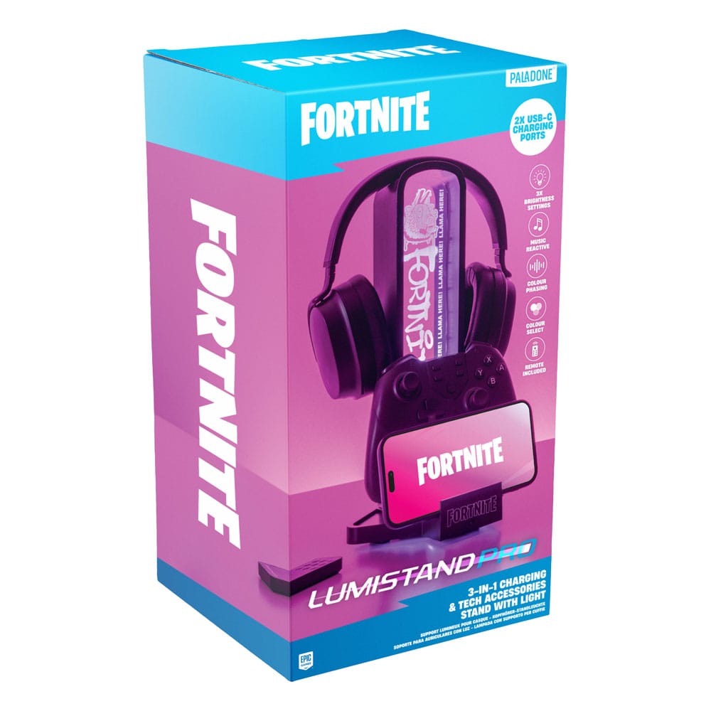 Fortnite Bureau-hoofdtelefoonstandaard met licht 30 cm