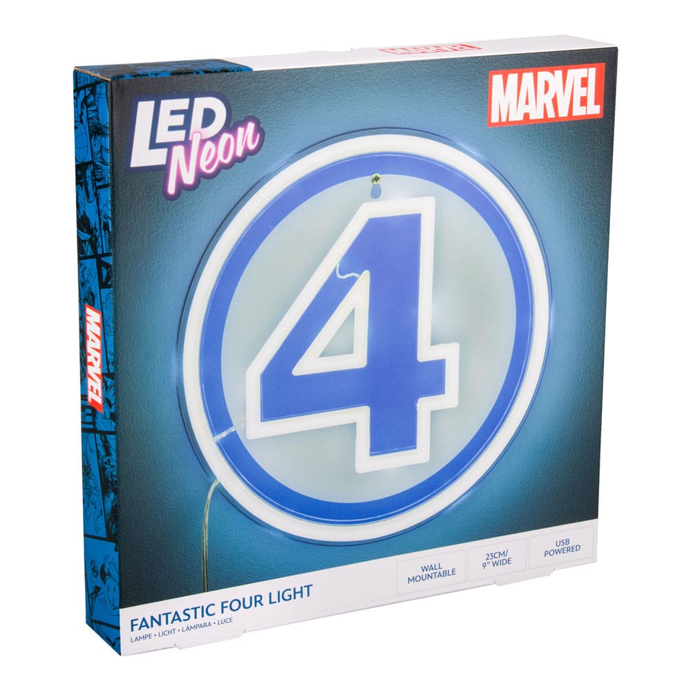 Fantastic Four Led Wall Lamp Light Logo Neon