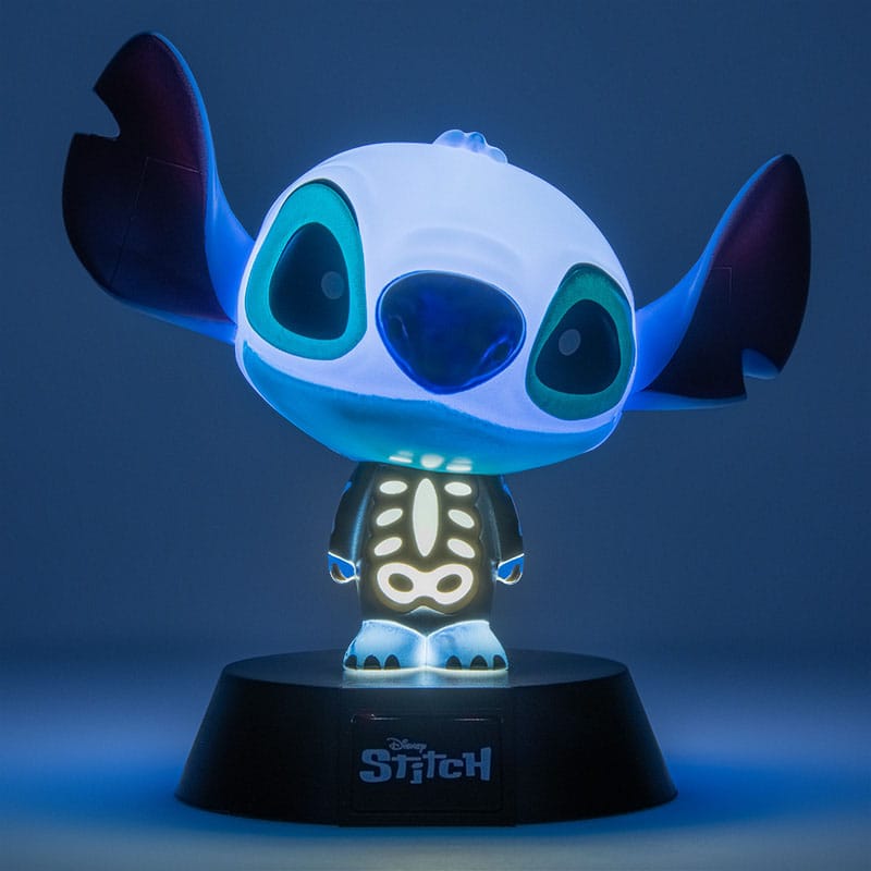Lilo & Stitch Skeleton -pictogrammen lichte steek 11 cm
