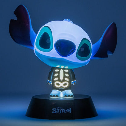 Lilo & Stitch Skeleton -pictogrammen lichte steek 11 cm