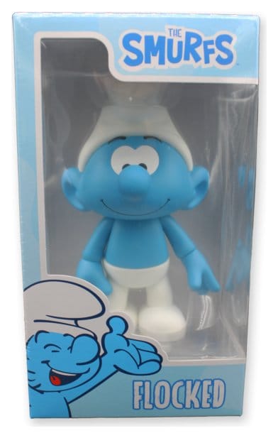 De Smurfen Vinylfiguur Smurf Wit en Blauw - Gevlokt 19 cm