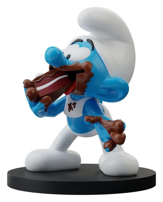 Het Smurfenbeeld Gulzige Smurf 10 cm