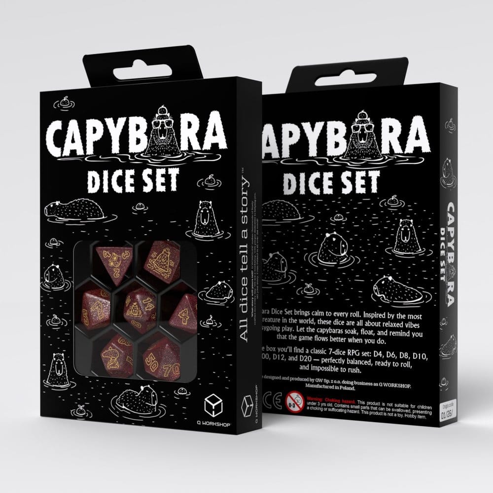 Capibara dobbelstenen set van 7 Chillo