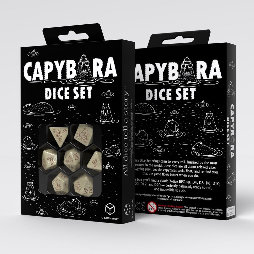 Capibara dobbelstenen set van 7 Sleepie