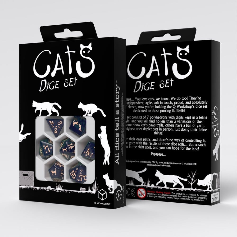 CATS dobbelstenen set van 7 wanten