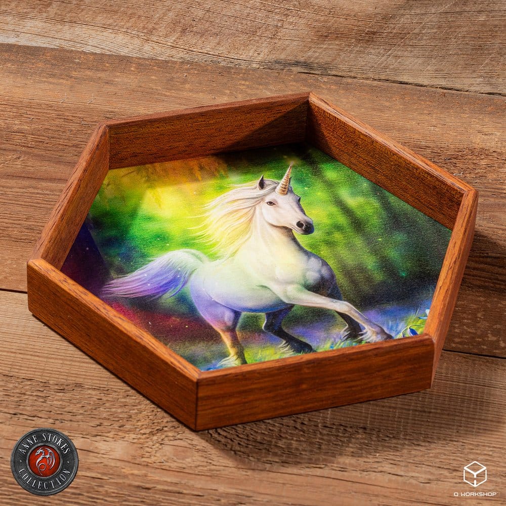 Anne Stokes Dobbelstenenbakje Chase The Rainbow 20 cm