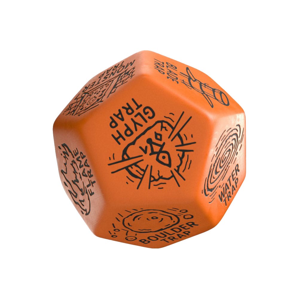 Viridian Jumbo Dice Trap Generator Die D12 Oranje