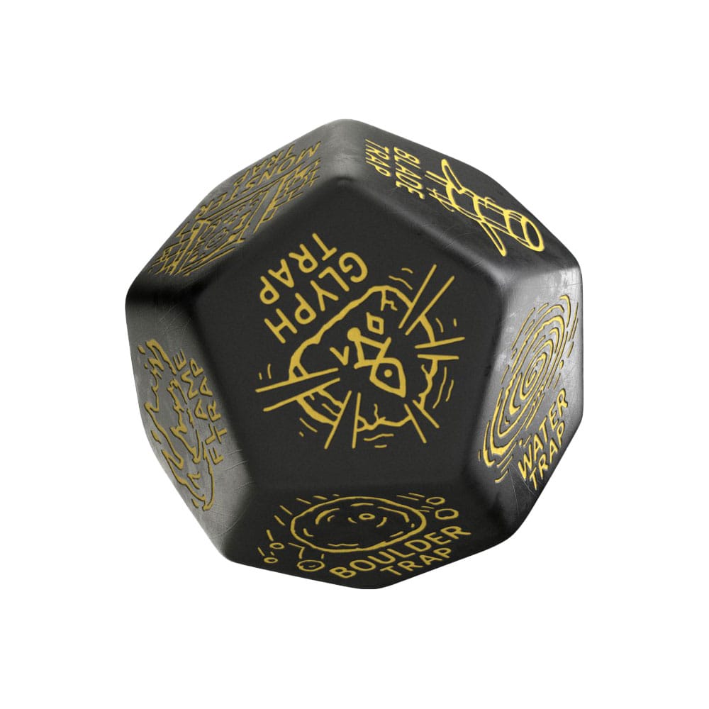 Viridian Jumbo Dice Trap Generator Die D12 Zwart