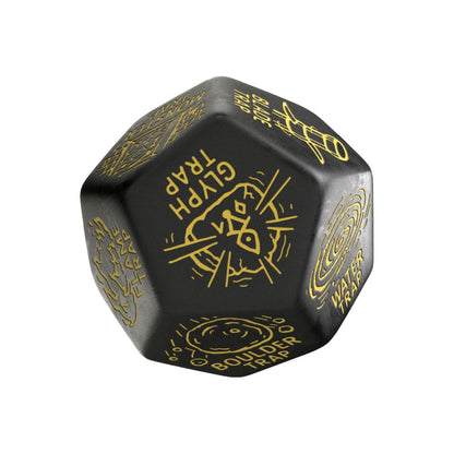 Viridian Jumbo Dice Trap Generator Die D12 Zwart