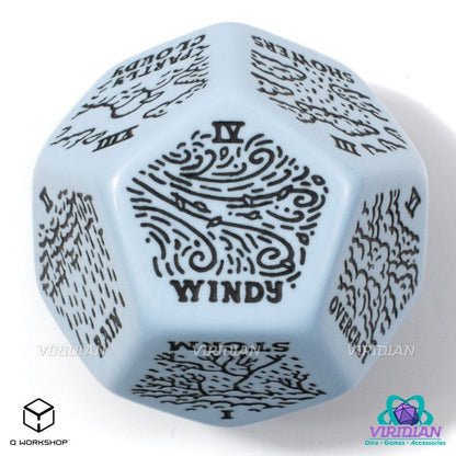 Viridian Jumbo Dice Weergenerator Die D12 Blauw