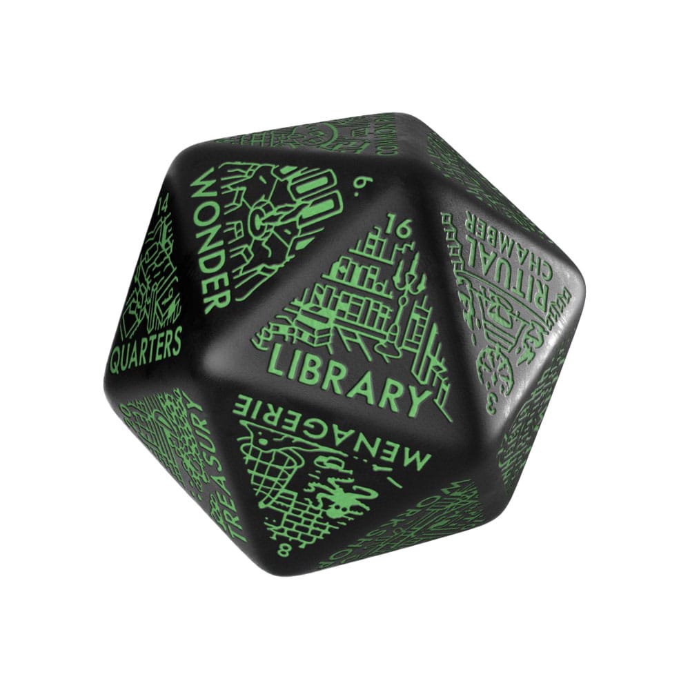 Viridian Jumbo Dice Dungeon Kamergenerator D20 Zwart