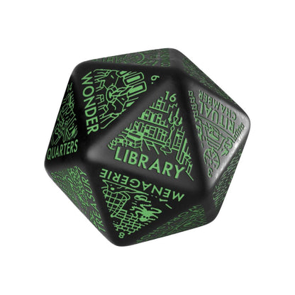 Viridian Jumbo Dice Dungeon Kamergenerator D20 Zwart