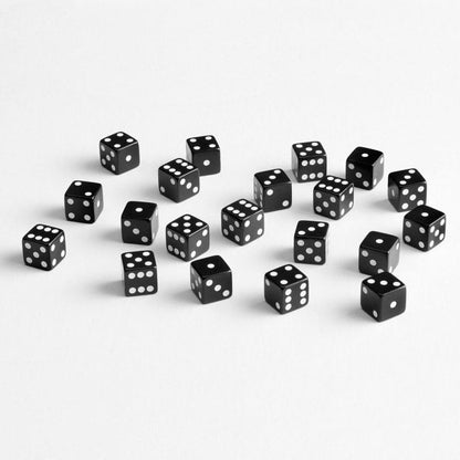 Q Workshop dobbelstenenset volledig pakket D6 zwart (20)