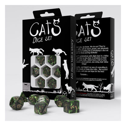 Katten dobbelstenen set pixel