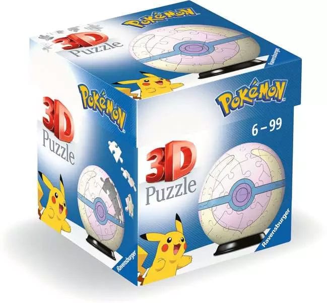 Pokémon 3D Puzzle Pokéballs: Heal Ball (55 stukken)