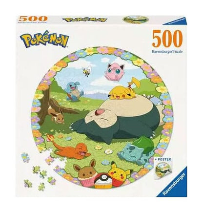Pokémon Round Jigsaw Puzzle bloemrijke Pokémon (500 stuks)
