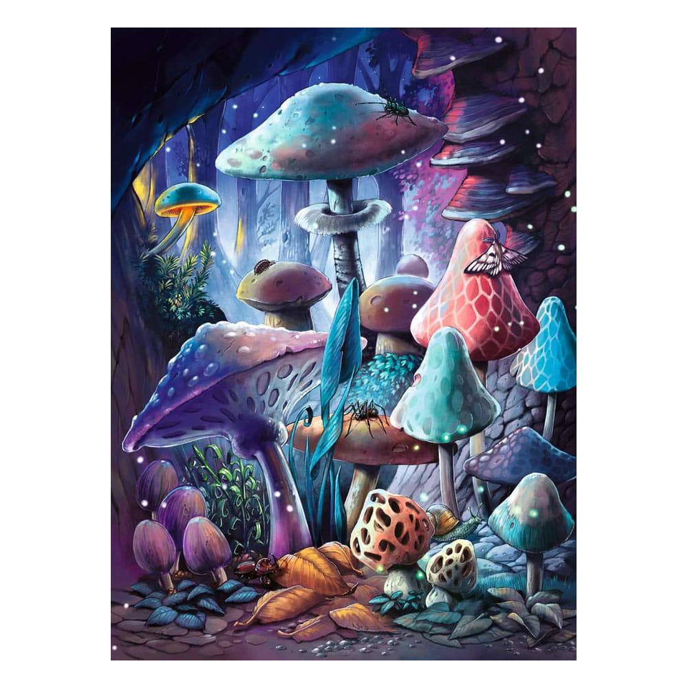 Ravensburger Glow-in-the-Dark Jigsaw Puzzle Moonlight Mushrooms (500 stuks)