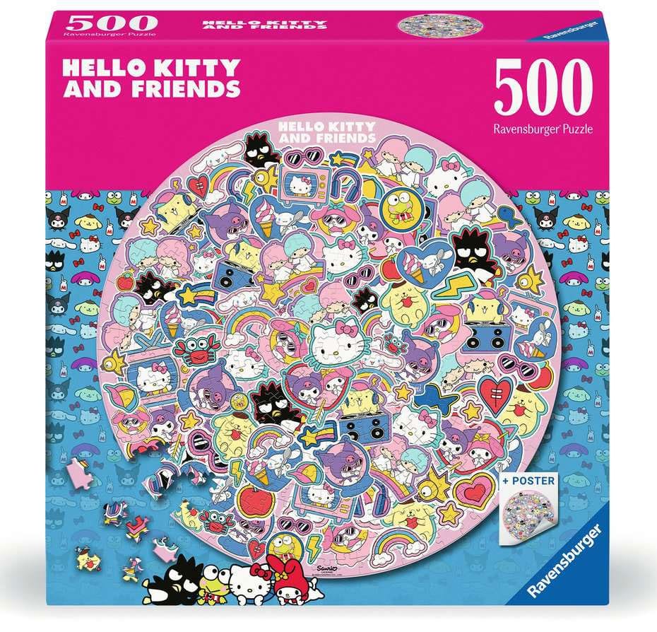 HELLY KITTY EN VRIENDEN ROUNT JIGSAW Puzzle (500 stuks)