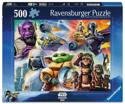 De Mandalorian en Grogu puzzel (500 stukjes)