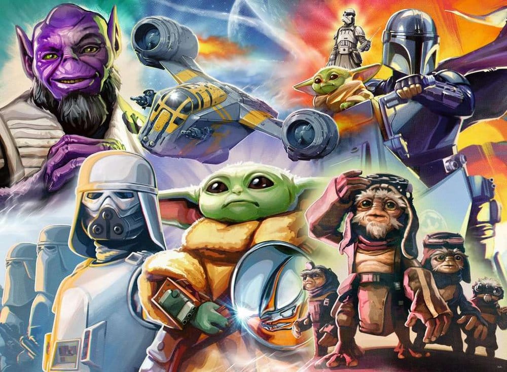 De Mandalorian en Grogu puzzel (500 stukjes)