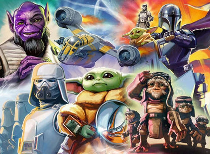 De Mandalorian en Grogu puzzel (500 stukjes)