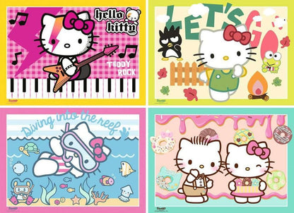 Hello Kitty puzzel 4-pack Laten we gaan, Hello Kitty! (4x100 stuks)