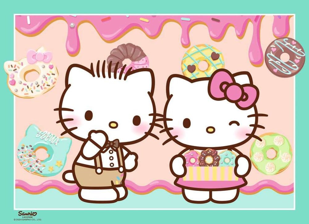 Hello Kitty puzzel 4-pack Laten we gaan, Hello Kitty! (4x100 stuks)