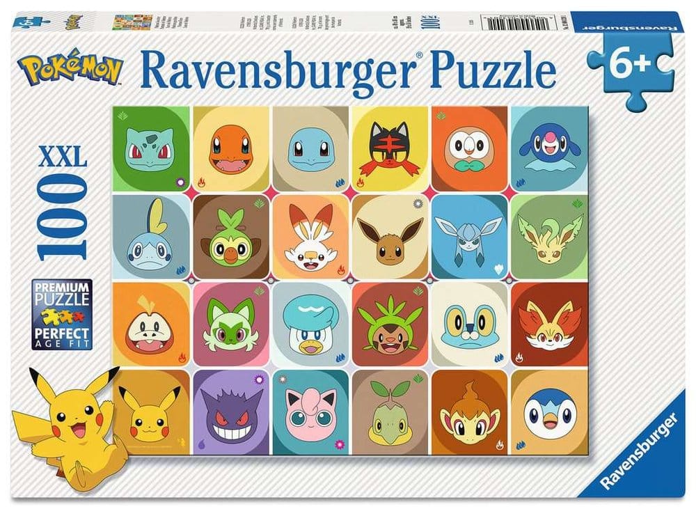 Pokémon Kinderpuzzel Pokémon Gezichten (100 Stuks XXL)