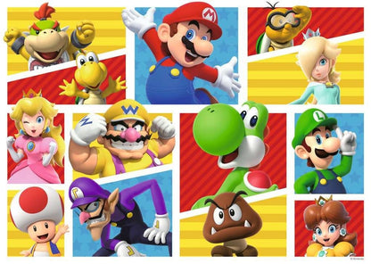 Super Mario gigantische vloerpuzzel Mario's vrienden en vijanden (125 stukjes)