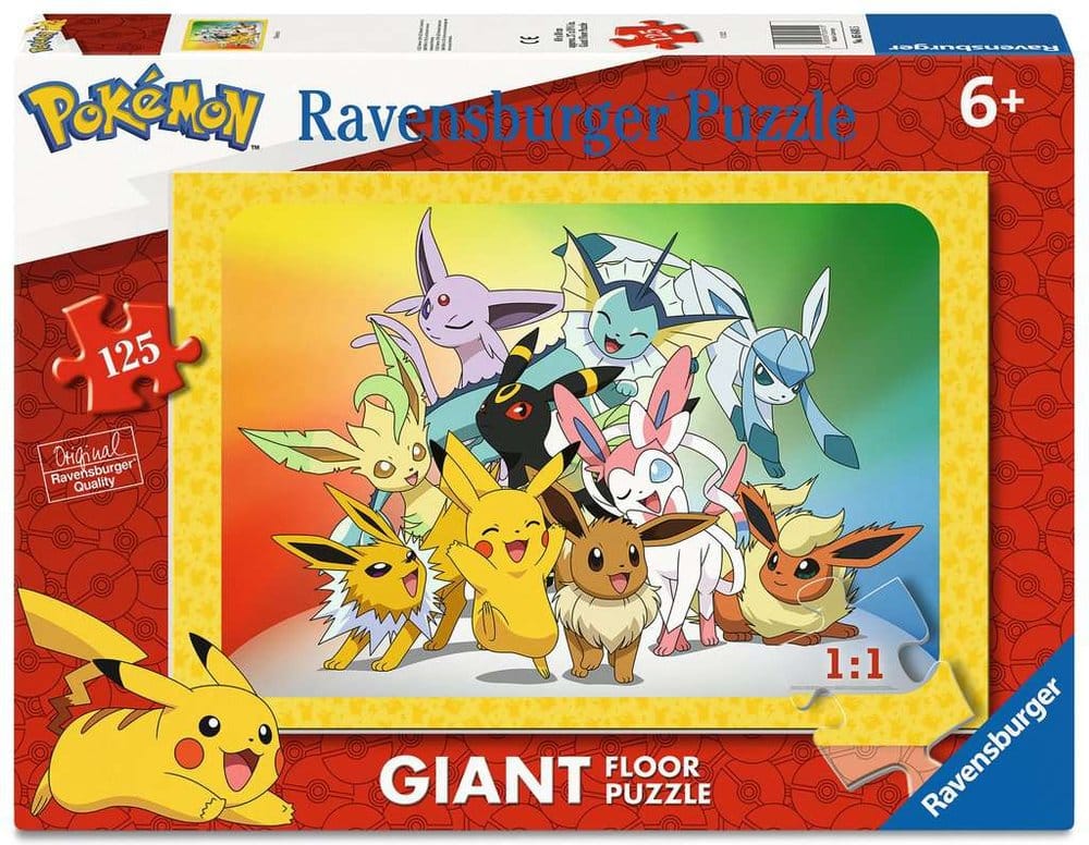 Pokémon gigantische vloerpuzzel (125 stukjes)
