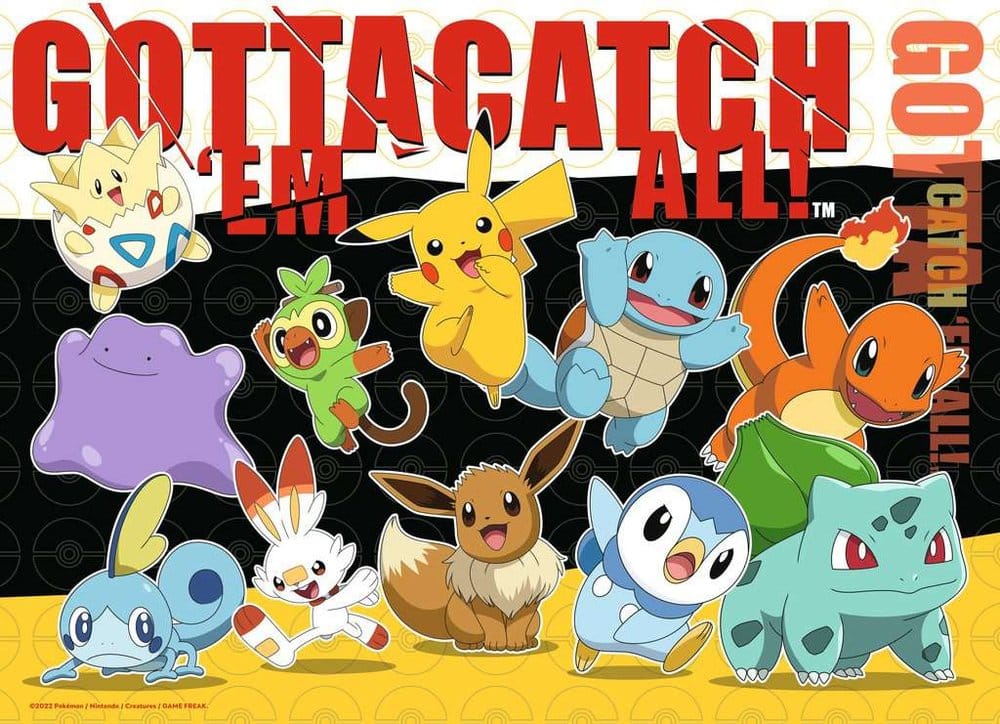 Pokémon-puzzel 4-pack Pokémon Buddies (4x100 stukjes)