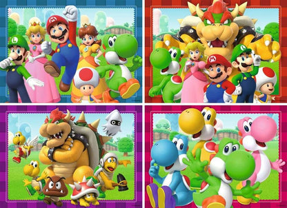 Super Mario-puzzel 4-pack Tijd voor Mario! (4x100 stuks)