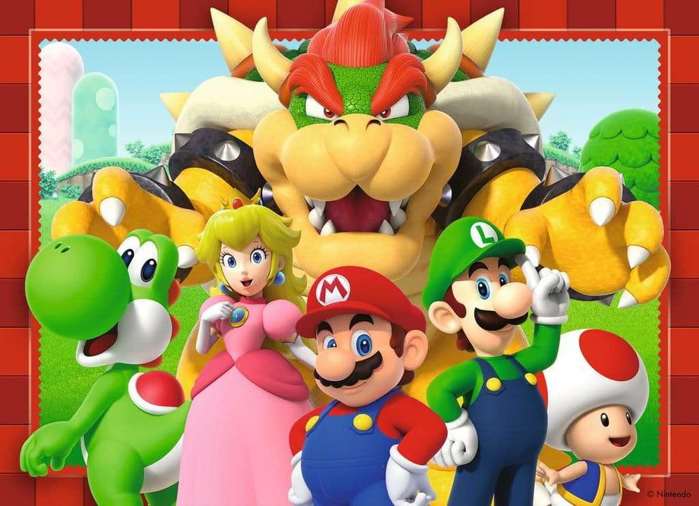 Super Mario-puzzel 4-pack Tijd voor Mario! (4x100 stuks)