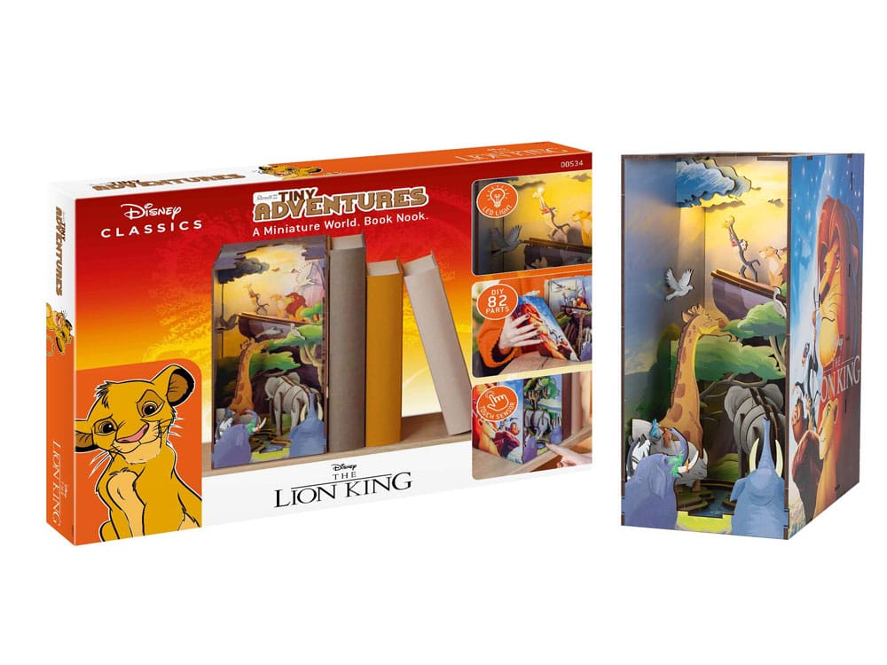 Disney Tiny Adventures Boek Nook Mini Diorama De Leeuwenkoning 23 cm