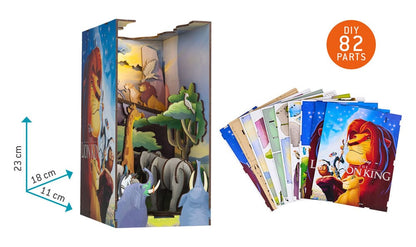 Disney Tiny Adventures Boek Nook Mini Diorama De Leeuwenkoning 23 cm