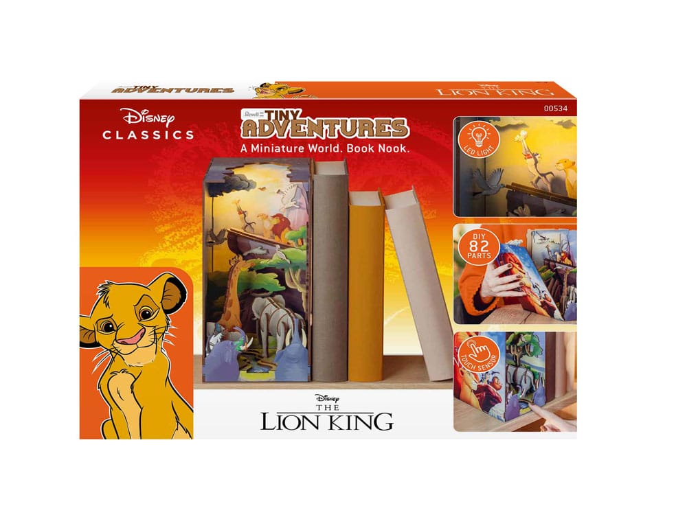Disney Tiny Adventures Boek Nook Mini Diorama De Leeuwenkoning 23 cm