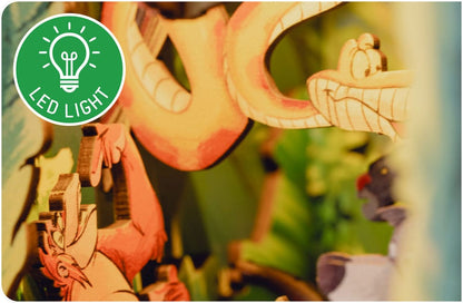 Disney Tiny Adventures Boek Nook Mini Diorama Het Jungleboek 23 cm