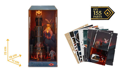 The Lord of the Rings Tiny Adventures Boek Nook Mini Diorama Barad-Dûr 23 cm