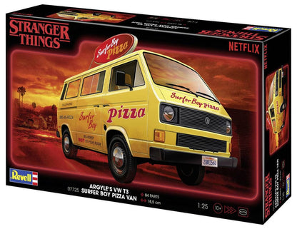 Stranger Things Modelbouwset 1/25 VW T3 Bus Surfer Boy 19 cm