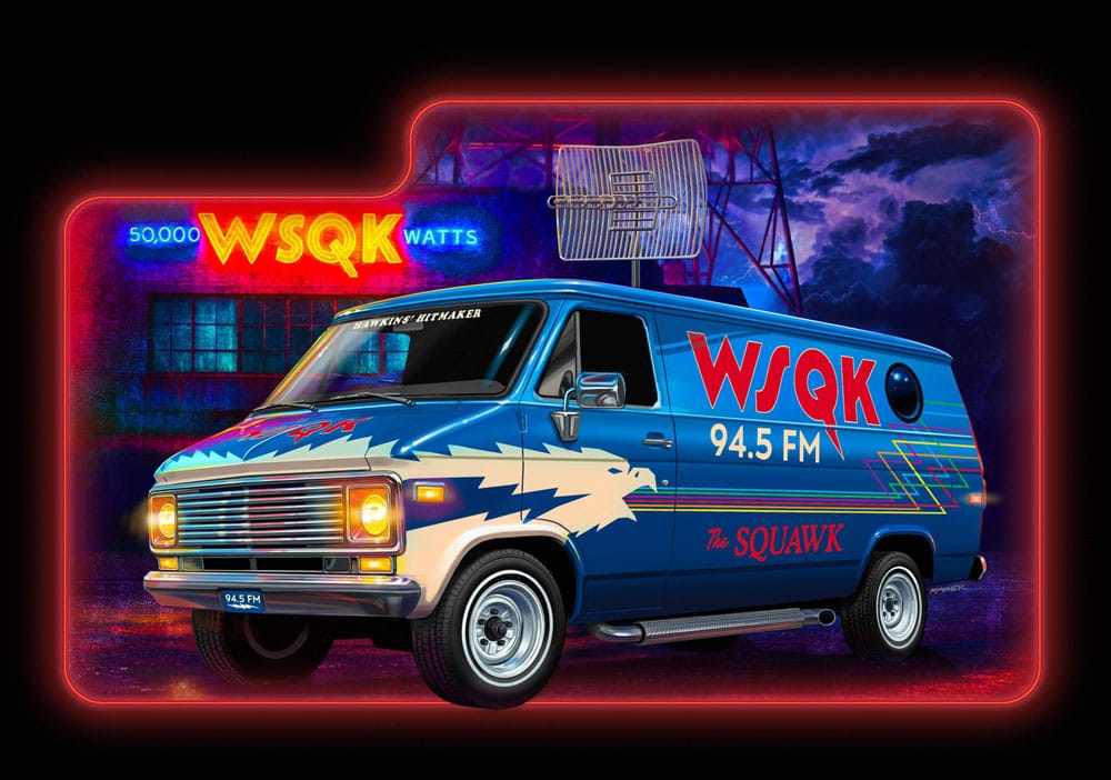 Stranger Things Modelbouwpakket 1/25 Squawk Van 21 cm