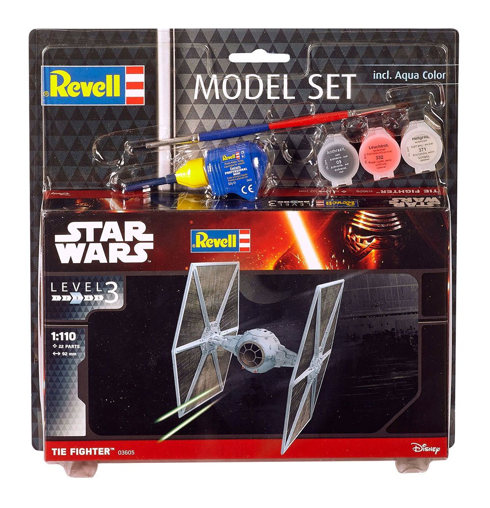 Star Wars Model Kit 1/110 Model Set Tie Fighter 9 cm