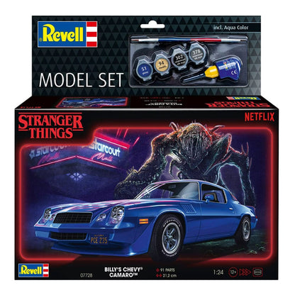 Stranger Things modelbouwset 1/25 Chevy Camaro Z/28 19 (aquakleur) 19 cm