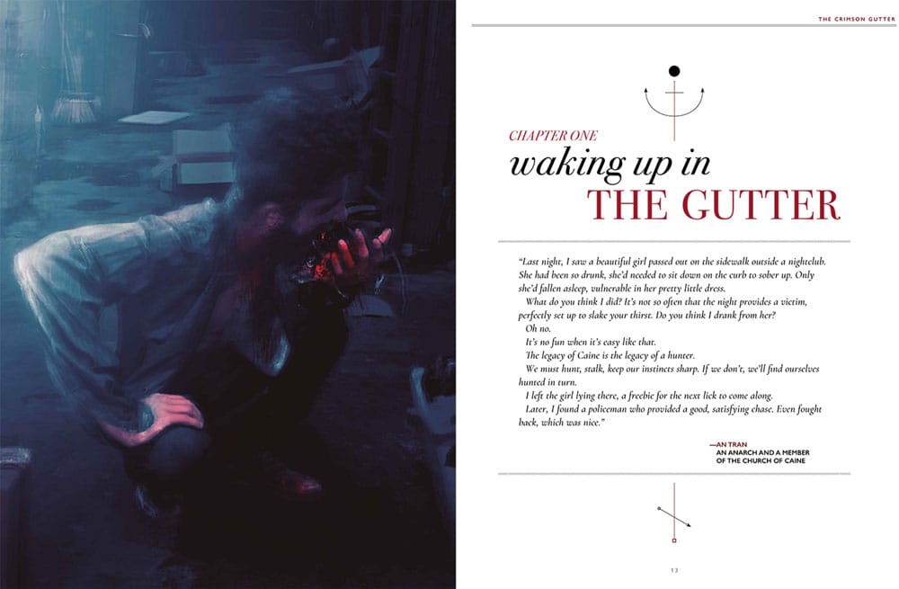 Vampire: The Masquerade 5e editie RPG-boek The Crimson Gutter Chronicle Book *Engelse versie*