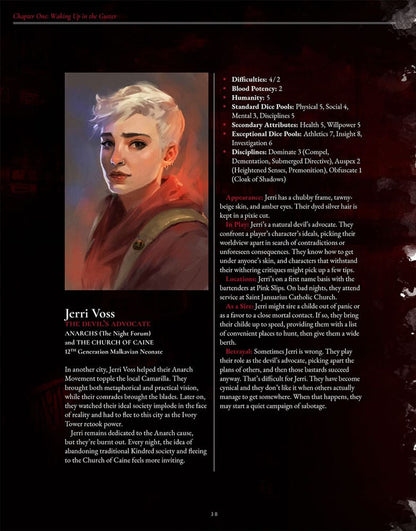 Vampire: The Masquerade 5e editie RPG-boek The Crimson Gutter Chronicle Book *Engelse versie*
