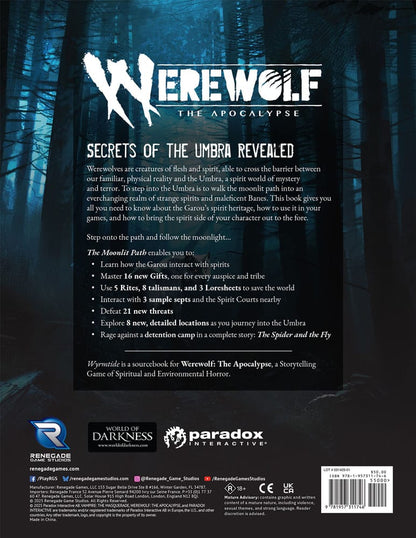 Werewolf: The Apocalypse 5e editie RPG Sourcebook The Moonlit Path *Engelse versie*