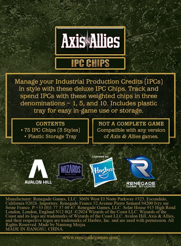 IPC-chips van Axis &amp; Allies