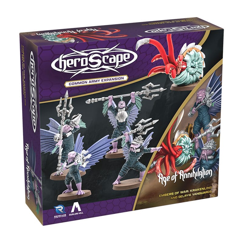 Heroscape Army Expansion Embers of War: Krakenling & Gelryie Vanguards *Engelse versie*