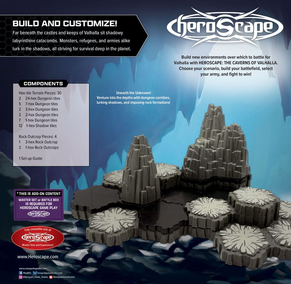 Heroscape-terreinuitbreiding The Caverns of Valhalla *Engelse versie*